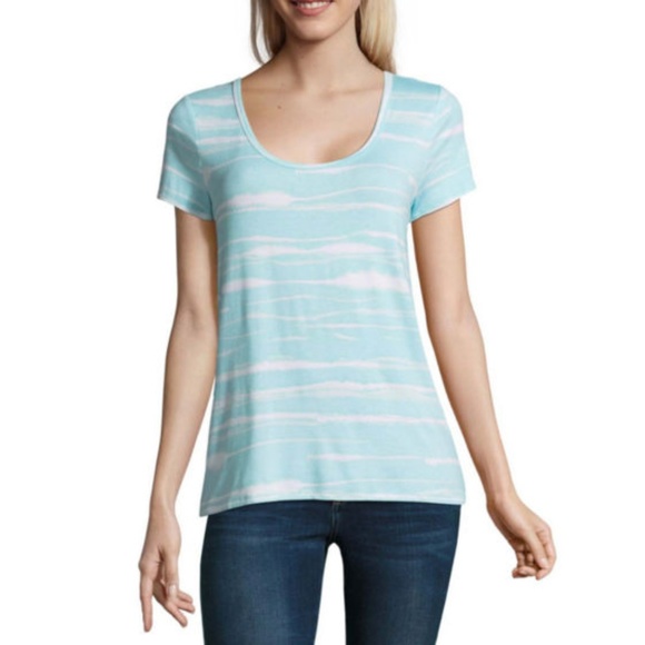 A.N.A Short Sleeve Back Detail Top - Picture 2 of 2